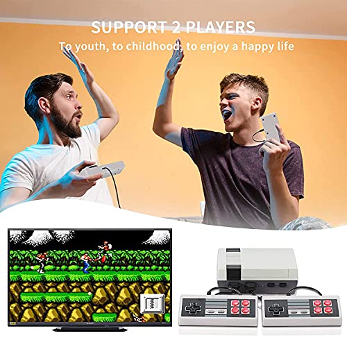 Classic Game Consoles,Retro Game Console with 620 Built in Games with 2 NES Classic Controllers, Connected to The TV Mini NES Classic Edition,The Best Gift for Kids and Adults