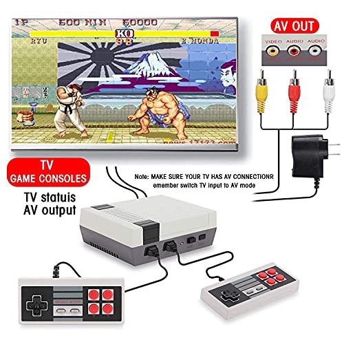 Classic Game Consoles,Retro Game Console with 620 Built in Games with 2 NES Classic Controllers, Connected to The TV Mini NES Classic Edition,The Best Gift for Kids and Adults