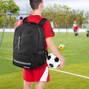 BROTOU Soccer Bag, Basketball Backpack with Ball Compartment, Soccer Backpack for Basketball/Volleyball/Football, Large Capacity Sports Equipment Bags for Men/Women