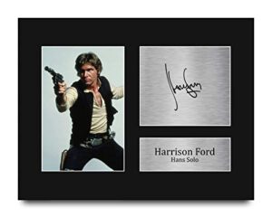 hwc trading harrison ford gift usl signed printed autograph star wars gifts print photo picture display - us letter size