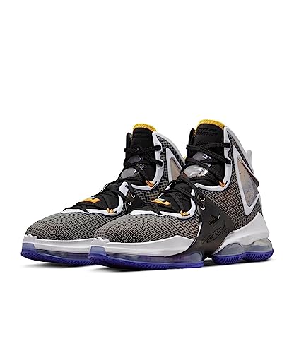 Nike Men's Lebron 19 Basketball Shoes, Black/University Gold Noir, 8.5