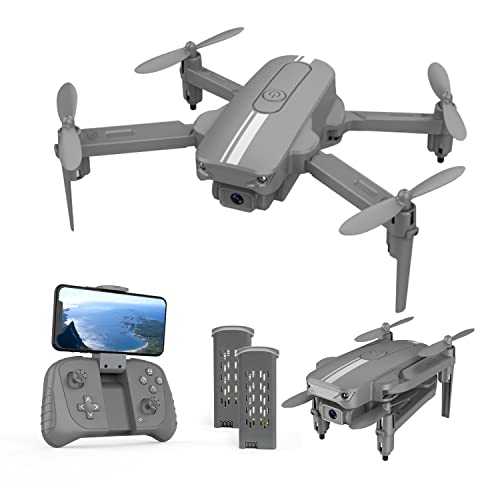 S17 Mini Drone for Adults/Kids,720P HD FPV Camera,Altitude Hold, Headless Mode, One Key Start/Landing, Speed Adjustment, 3D Flips 2 Batteries, Remote Control Toys Gifts for Kids or Beginners