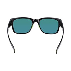 Columbia Men's Sunglasses PENNS CREEK - Shiny Black & Green with Polarized Green Mirror Lens