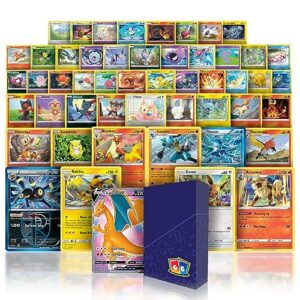 limited edition charizard bundle | 50+ authentic cards | bonus 7 rares or holos | rare or ultra rare charizard guaranteed | gg deck box compatible with pokemon cards