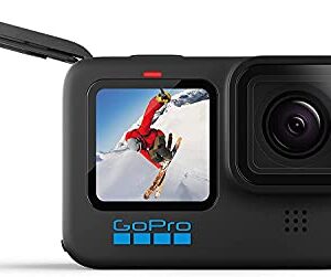 Pixel Hub GoPro HERO10 Hero 10 Camcorder Black - Ultimate Bundle Includes: Sandisk Ultra 64GB microSD, 2X Extra Batteries, Charger, Underwater Housing, LED Light Kit, Carry Case and More