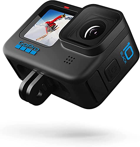 Pixel Hub GoPro HERO10 Hero 10 Camcorder Black - Ultimate Bundle Includes: Sandisk Ultra 64GB microSD, 2X Extra Batteries, Charger, Underwater Housing, LED Light Kit, Carry Case and More