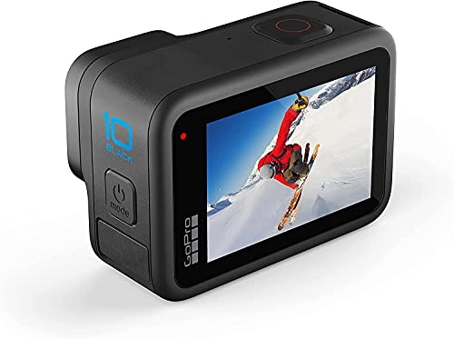 Pixel Hub GoPro HERO10 Hero 10 Camcorder Black - Ultimate Bundle Includes: Sandisk Ultra 64GB microSD, 2X Extra Batteries, Charger, Underwater Housing, LED Light Kit, Carry Case and More