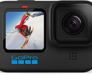 Pixel Hub GoPro HERO10 Hero 10 Camcorder Black - Ultimate Bundle Includes: Sandisk Ultra 64GB microSD, 2X Extra Batteries, Charger, Underwater Housing, LED Light Kit, Carry Case and More