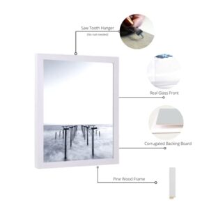 13x20 Picture Frame White - Wood 13x20 Poster Frame 13x20 Frame Glass Gallery Wall