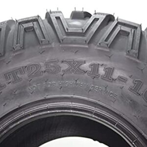 MASSFX QL ATV UTV 25x11-10 Rear Tire 25" 25x11x10 6Ply (2 Pack)