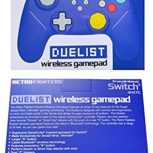 Retro Fighters Duelist Wireless Controller For Use With Nintendo Switch And PC Wireless Gamepad Blue Switch Controller