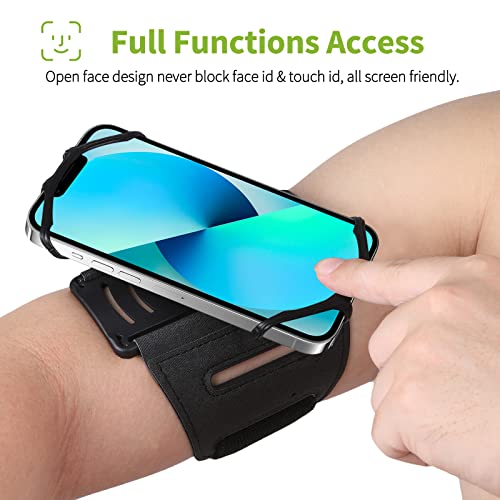 LWDUDE Running Phone Holder for Legs Waist Arms. Running Armband Phone Holder is 360° Rotatable and Detachable. Running Phone Armband for iPhone, Samsung, Lenovo, Google, All 4.5-7.8 inch Phones