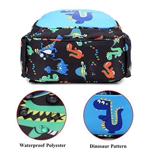 NaOHshp School Backpack for Boys, Cute Dinosaur Backpack for Kids Elementary Middle School Bag Bookbag