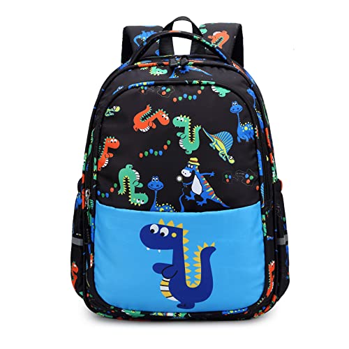 NaOHshp School Backpack for Boys, Cute Dinosaur Backpack for Kids Elementary Middle School Bag Bookbag