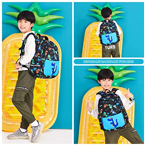 NaOHshp School Backpack for Boys, Cute Dinosaur Backpack for Kids Elementary Middle School Bag Bookbag