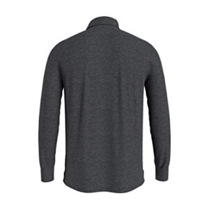 Tommy Hilfiger mens Long Sleeve in Regular Fit Polo Shirt, B65 Charcoal Grey Heather, XX-Large US