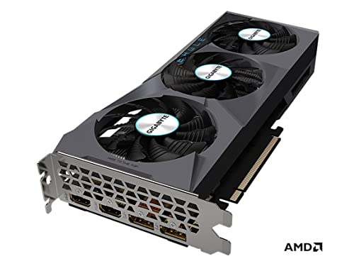 Gigabyte Radeon RX 6600 Eagle 8G Graphics Card, WINDFORCE 3X Cooling System, 8GB 128-bit GDDR6, GV-R66EAGLE-8GD Video Card