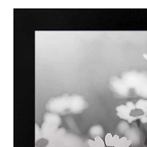 Americanflat 8x10 Picture Frame - 6 Piece Gallery Wall Frame Set in Black - Composite Wood with Polished Plexiglass - Horizontal and Vertical Formats for Wall and Tabletop