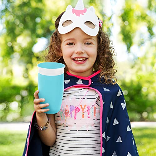 Munchkin® Miracle® 360 Toddler Sippy Cup, Blue/Green, 10 Ounce, 2 Pack and 3pc Sipper and Straw Lid