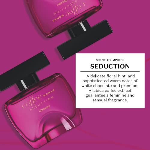 Coffee Woman Seduction Eau de Toilette, Long Lasting Perfume for Women, Sweet Floral Fragrance, 3.4 Ounce