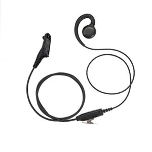 eripha xpr 6350 6550 7550 7350e earpiece compatible with motorola walkie talkie reinforced cable 【c-ring】 two way radio headset with mic ptt