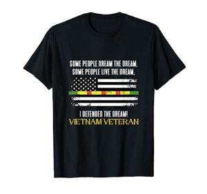 american flag veterans day patriotic vietnam veteran grandpa t-shirt