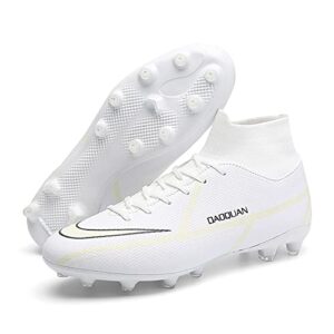 world cup/student games competition shoes foture 4.1 netfit fg ag rainbow sports football shoes xx 17.2 solidly nailed football shoes (5, white, numeric_5)