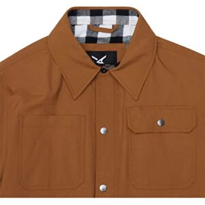 Arctix Men's Standard Midway Utility Shirt Jacket, Cappuccino, Small