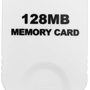 Hyamass 128MB(2043 Blocks) High Speed Gamecube Storage Save Game Memory Card Compatible for Nintendo Gamecube & Wii Console Accessory Kits - White