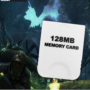 Hyamass 128MB(2043 Blocks) High Speed Gamecube Storage Save Game Memory Card Compatible for Nintendo Gamecube & Wii Console Accessory Kits - White