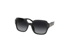 tory burch ty7143u 1326t3 56mm black/grey gradient polarized square sunglasses for women + bundle with designer iwear eyewear kit