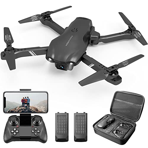 DRONEEYE 4DV13 Drone with 1080P HD FPV Camera for kids Adults, Foldable Mini RC Quadcopter With Waypoint, Functions,Headless Mode,Altitude Hold,Gesture Selfie,3D Flips,Beginners Toys Gifts