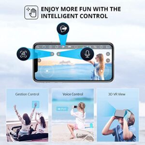 DRONEEYE 4DV13 Drone with 1080P HD FPV Camera for kids Adults, Foldable Mini RC Quadcopter With Waypoint, Functions,Headless Mode,Altitude Hold,Gesture Selfie,3D Flips,Beginners Toys Gifts