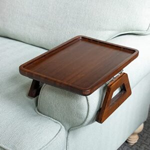 shamrock home couch arm table clip on tray sofa table for couches. couch arm tray table, portable table, tv table and side tables for small spaces. stable sofa arm table for eating and drink table