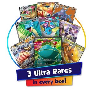 Player's Choice Ultra Rare Card Bundle | 3X Ultra Rare Cards | 100+ Total Cards with 15 Bonus Rare or Holo Foil Cards | GG Deck Box Compatible with Pokemon Cards