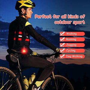 5 Pcs Clip on Dog Collar Silicone LED Dog Collar Dog Tag Light Dog Collar Light Waterproof Safety Night Walking Lights for Camping Dog Cat, Battery Included, 5 Colors (Paw)