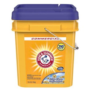 Arm & Hammer 33200-01001 Powder Laundry Detergent, Crisp Clean, 18lb Pail and OxiClean Versatile Stain Remover Powder, 7.22 lbs