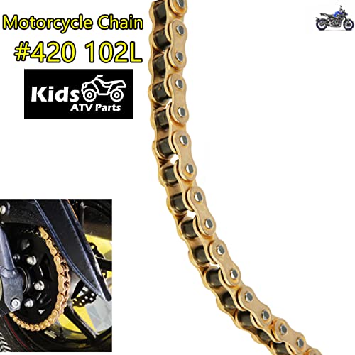 #420 Chain for 50cc 70cc 90cc 110cc 125cc Motorcycle Dirt Pit Bike ATV Quad Go Kart 4 wheeler Honda XR50 CRF50 Yamaha Kawasaki Suzuki