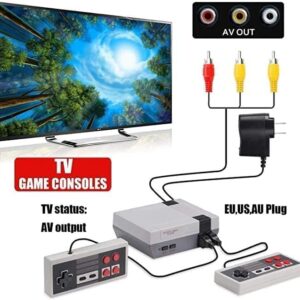 Retro Game Console,Classic Mini Retro Game Console, Classic Mini Console Built-in with 620 Classic Retro Games，AV Output,Plug and Play Video Game Console