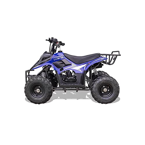 MotoTec Rex 110cc 4-Stroke Kids Gas ATV Blue 49x29x32"