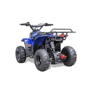 MotoTec Rex 110cc 4-Stroke Kids Gas ATV Blue 49x29x32"