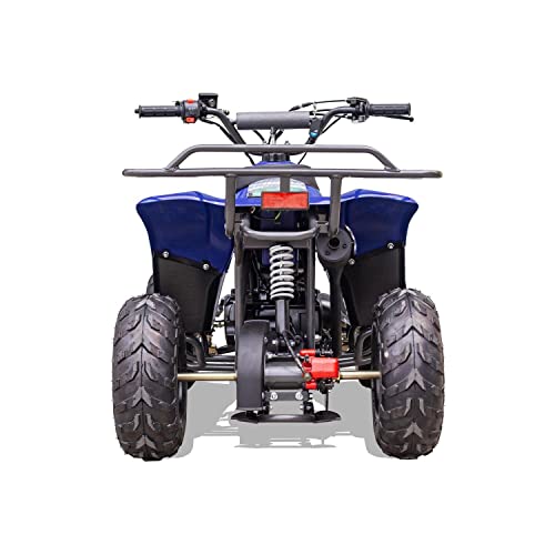 MotoTec Rex 110cc 4-Stroke Kids Gas ATV Blue 49x29x32"