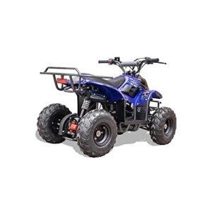 MotoTec Rex 110cc 4-Stroke Kids Gas ATV Blue 49x29x32"