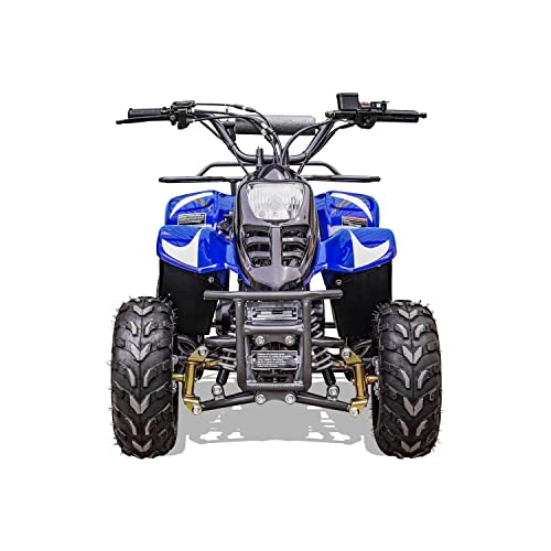 MotoTec Rex 110cc 4-Stroke Kids Gas ATV Blue 49x29x32"