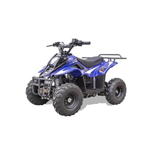 MotoTec Rex 110cc 4-Stroke Kids Gas ATV Blue 49x29x32"