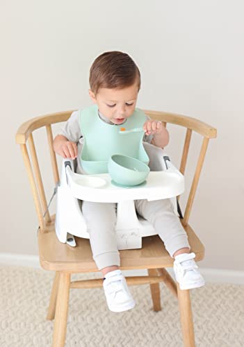 otterlove Silicone Bib – 100% Pure Platinum LFGB Baby Bibs with No Fillers – Wide Food Catching Pocket – Easy Clean – Mess Proof – Dishwasher Safe – BPA & Phthalate Free (2 Bib Pack - Sage & Sand)