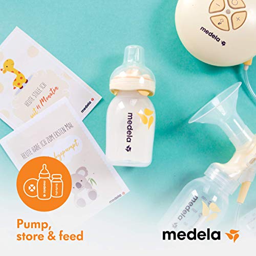 Medela Breast Milk Collection and Storage Bottles, 6 Pack, 5 Ounce Breastmilk Container, Compatible with Medela Breast Pumps and Made Without BPA (Pack of 3)