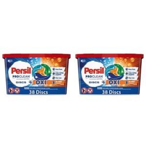persil discs laundry detergent pacs, oxi, 38 count (pack of 2)