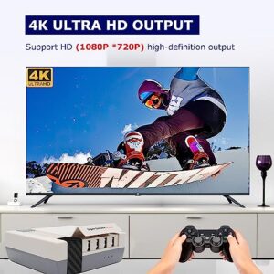Kinhank Video Games Consoles 256G, Super Console X Cube Retro Game Console with 117000+ Classic Games, 4 USB Port,Up to 5 Players, 2 Wireless Game Controllers