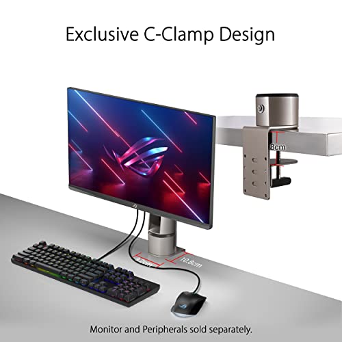 ASUS ROG Monitor Desk Mount Kit ACL01 Supports Most 24” to 49” PG and XG Series Model, not Compatible with Non-ASUS Monitor, Mounting Base, C clamp, Quick and Easy Set-up